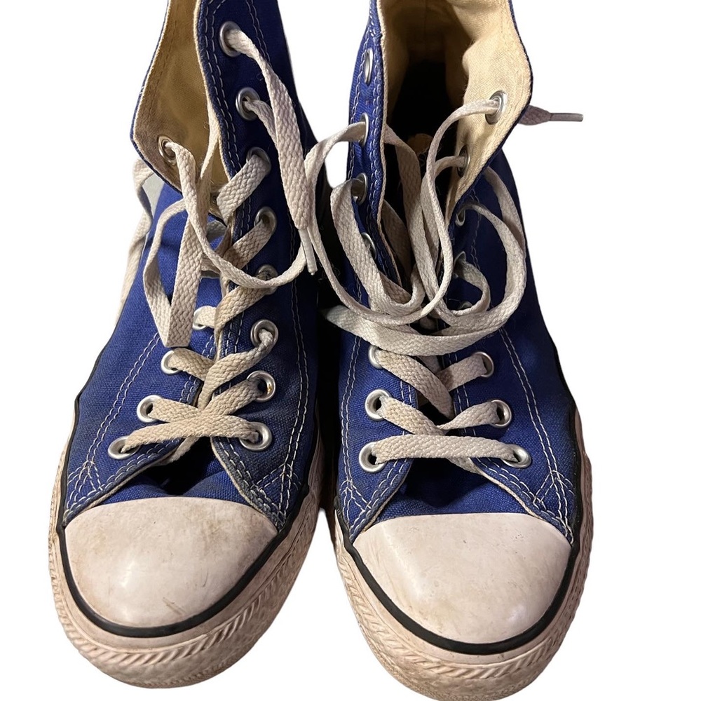 Blue High Top Converse